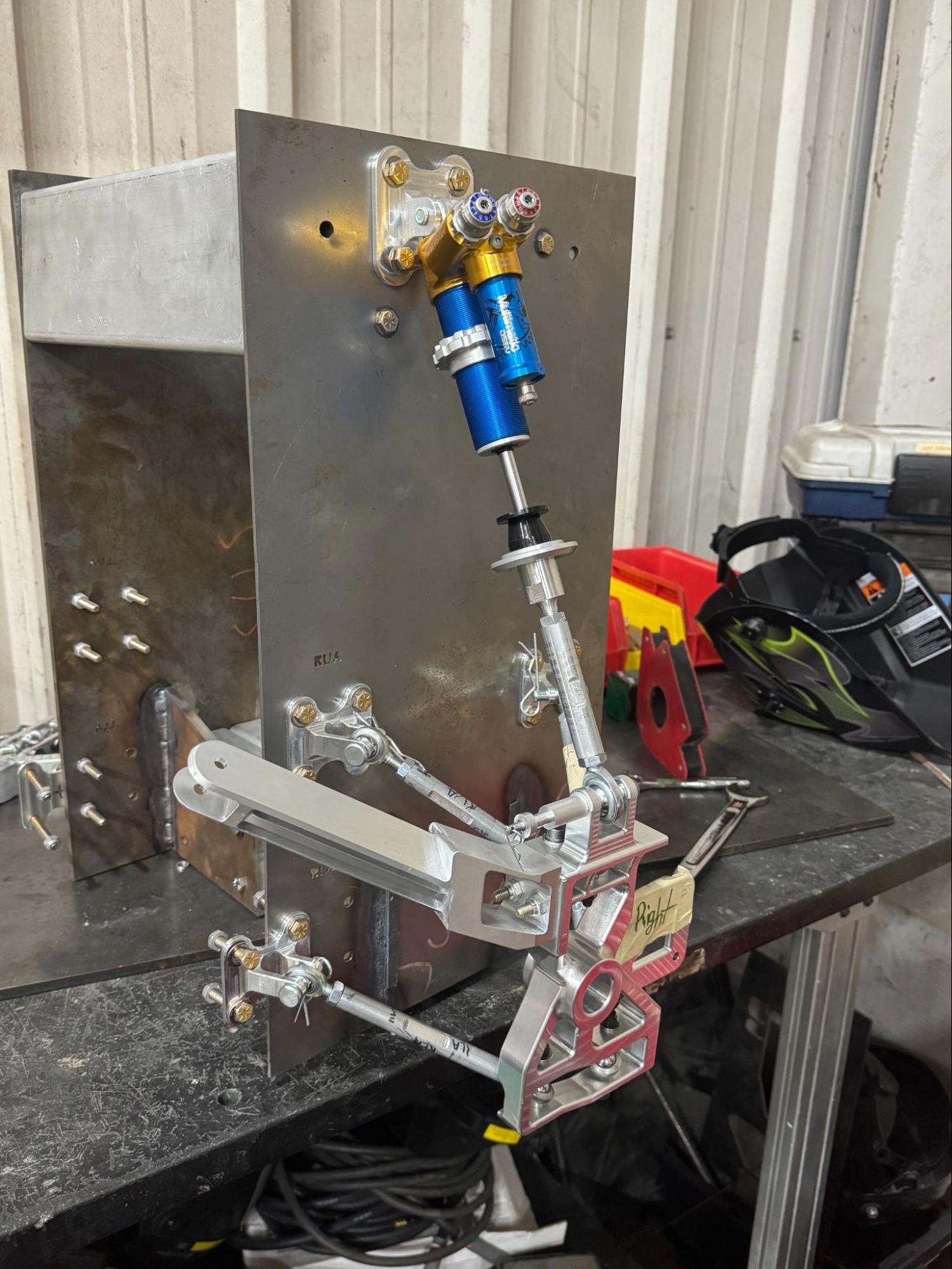 Figure 14. Assembled Front Suspension on Test Rig